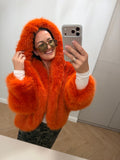 Futro z kapturem FOXY