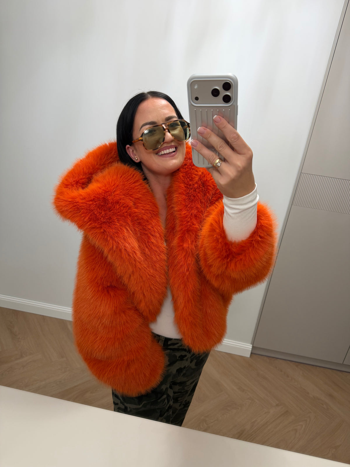 Futro z kapturem FOXY