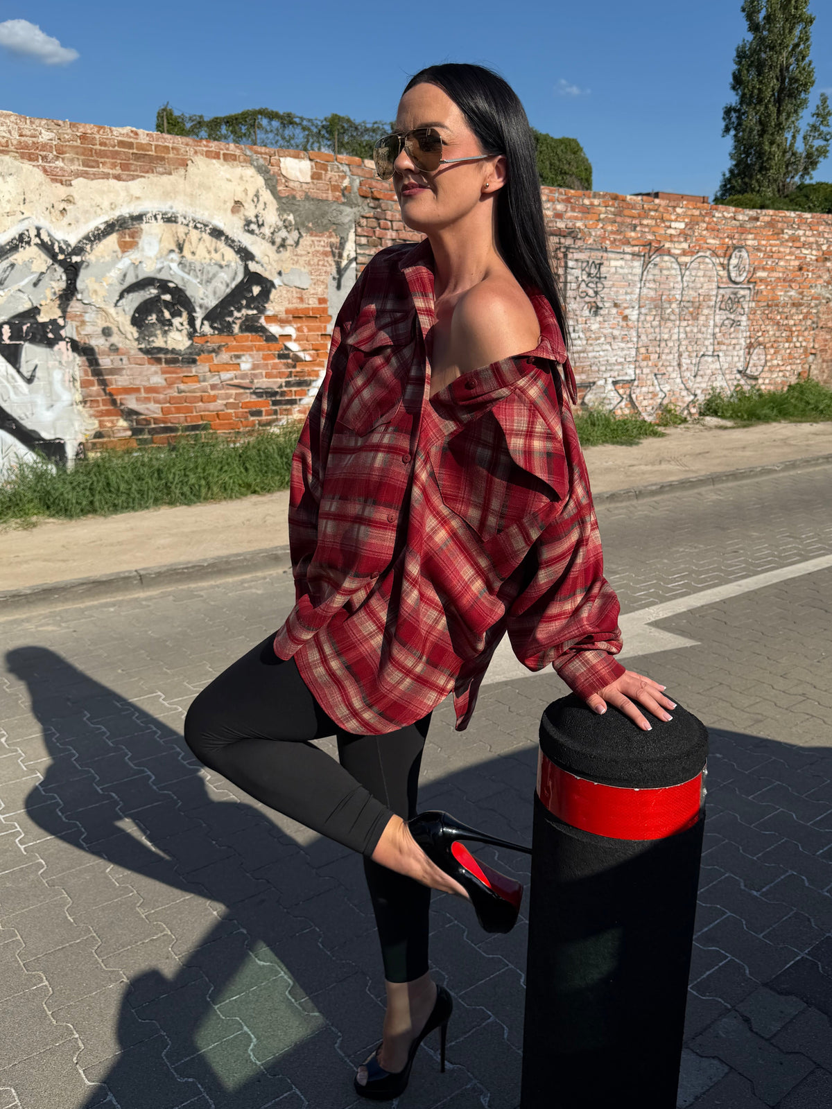 Koszula w kratę RED